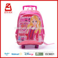 Best brand designer cheap detachable kids trolley school bag
